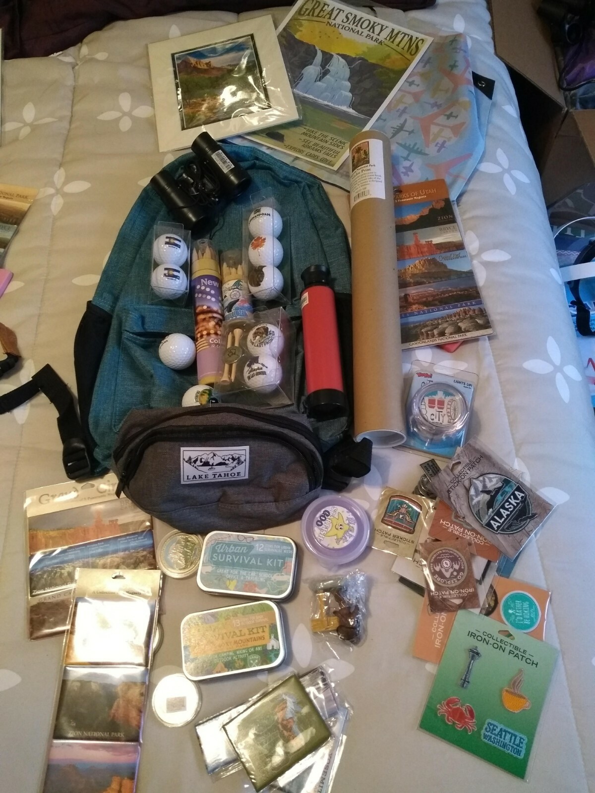 Adventure Backpack Bundle: Backpack Filled with Merchandise 4