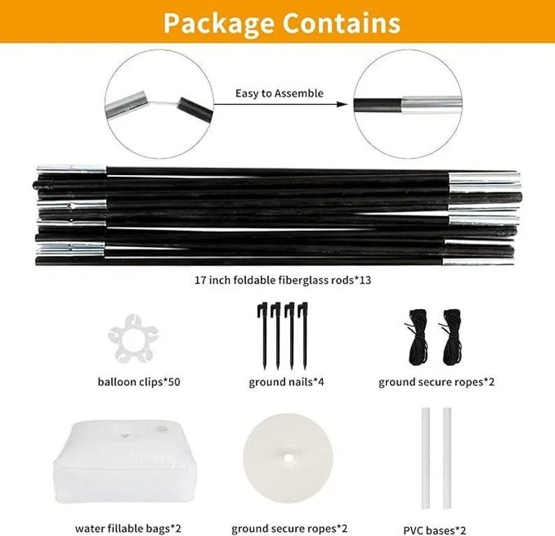 9FT Height10FT Width Balloon Arch Stand Set without AirPump gallery