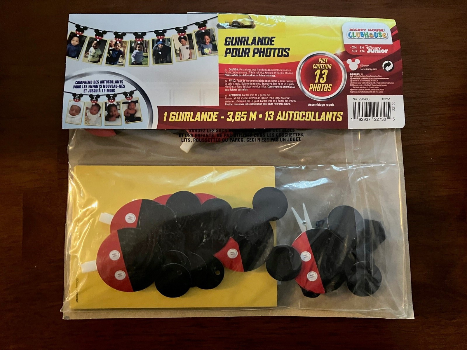 Disney Junior 12’ Mickey Mouse Photo Garland Holds 13 Photos - No. 220433 gallery