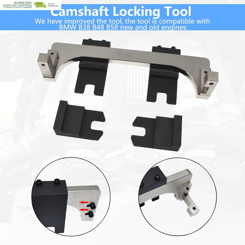 Camshaft Locking Tool Kit, Compatible with BMW B36 B37 B38 B46 B47 B48 B58 Engin gallery