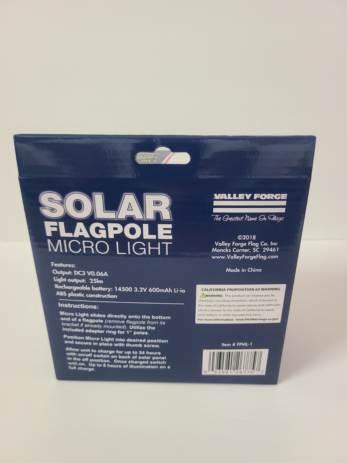 Valley Forge Flag Pole Solar Light, 8 Hours of Illumination, 1" or 1-1/4" Pole gallery