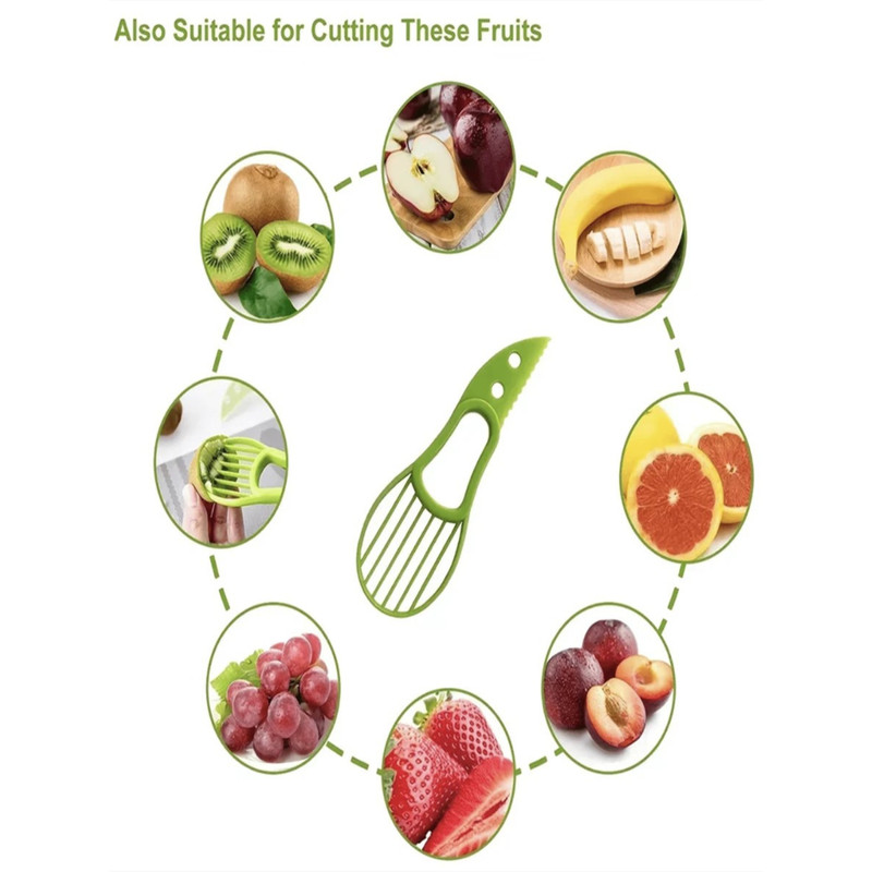 Vegetable Slicer Avocado Peeler Multi-Function Fruit Cutter 2 in 1 Kitchen Tools gallery