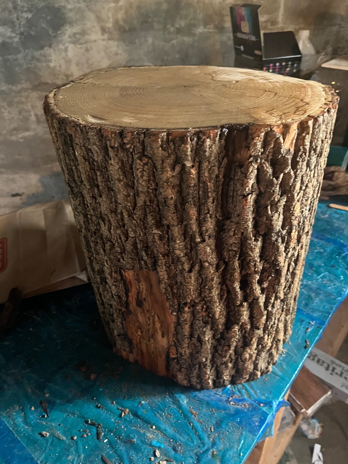 Tree Stump Stool, Natural Edge Side Table End Table gallery