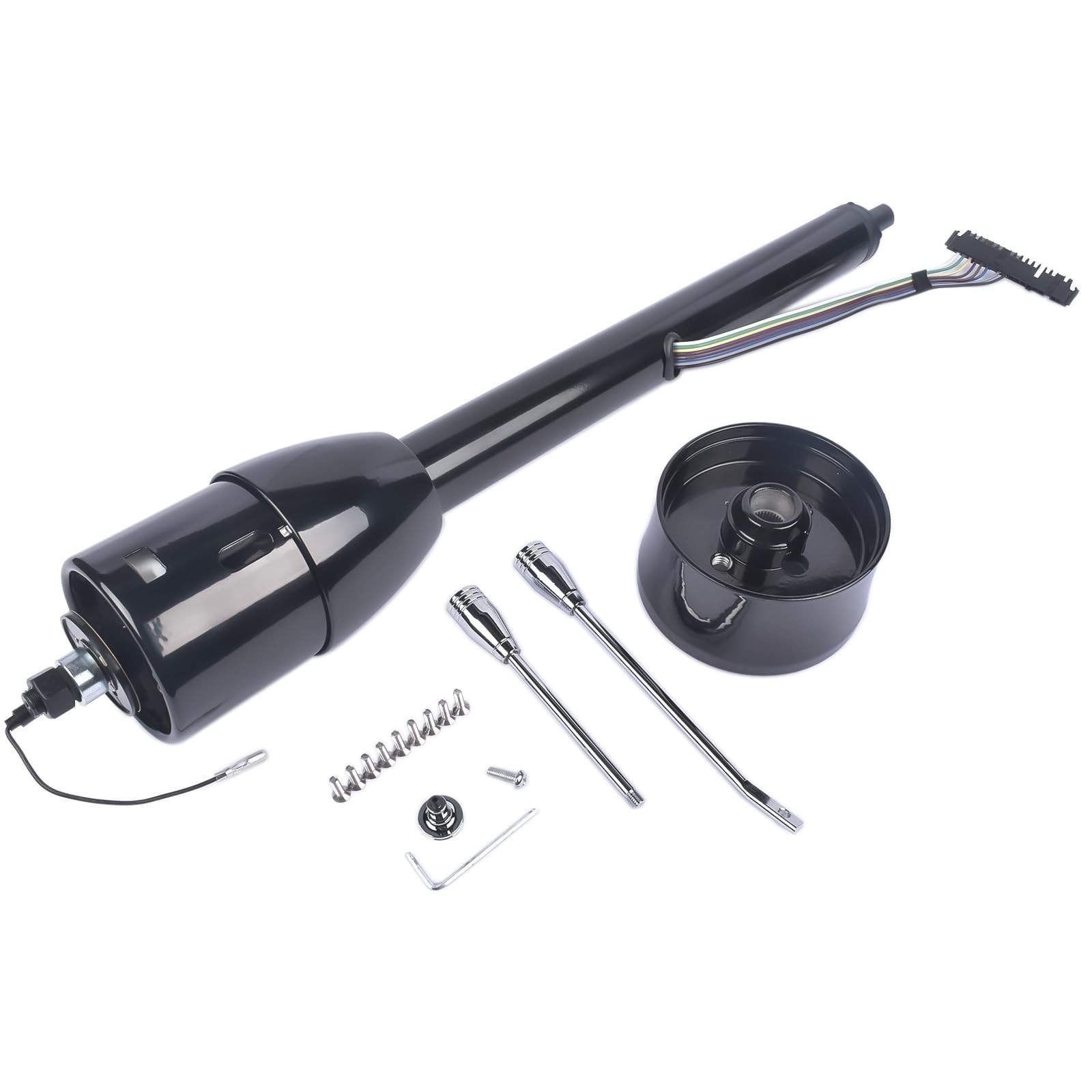 28 Black Manual Tilt Steering Column Replacement for Chevy GM 28 Inches Floor Sh gallery