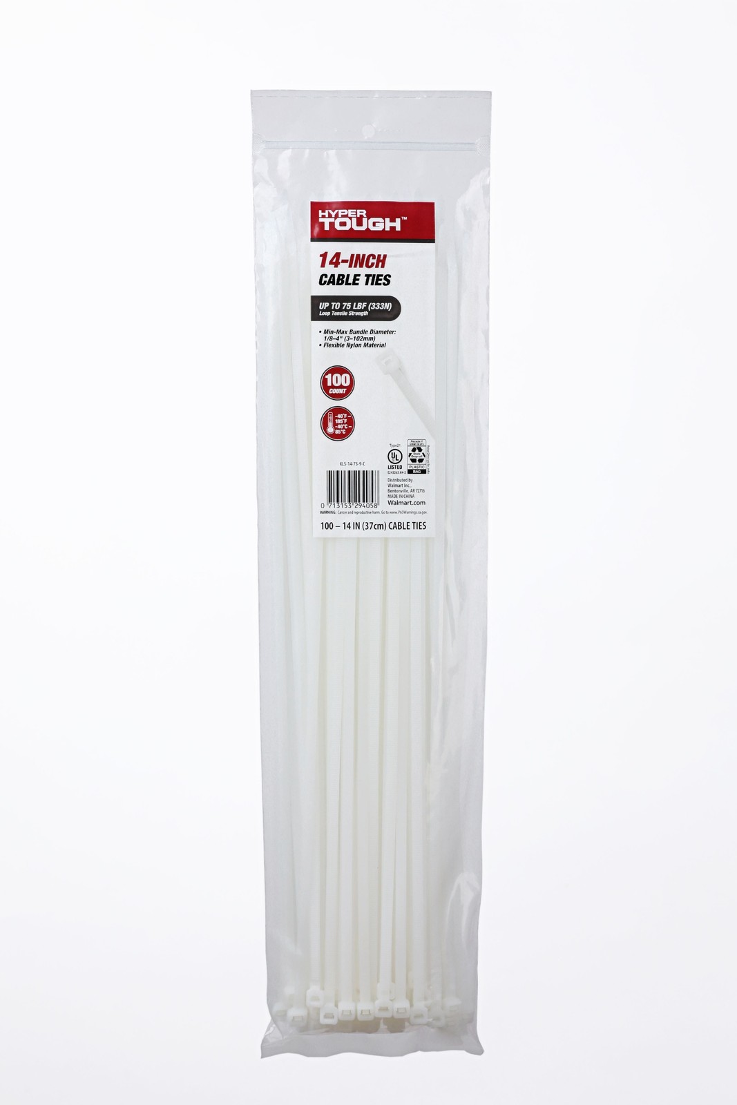 14inch Cable Tie Natural 100Pcs gallery