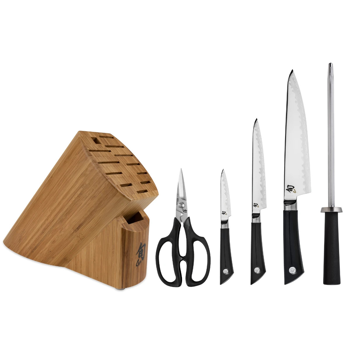 Shun Sora 6 Piece Basic Block Knife Set, TPE Polymer Handle, VBS0600 gallery