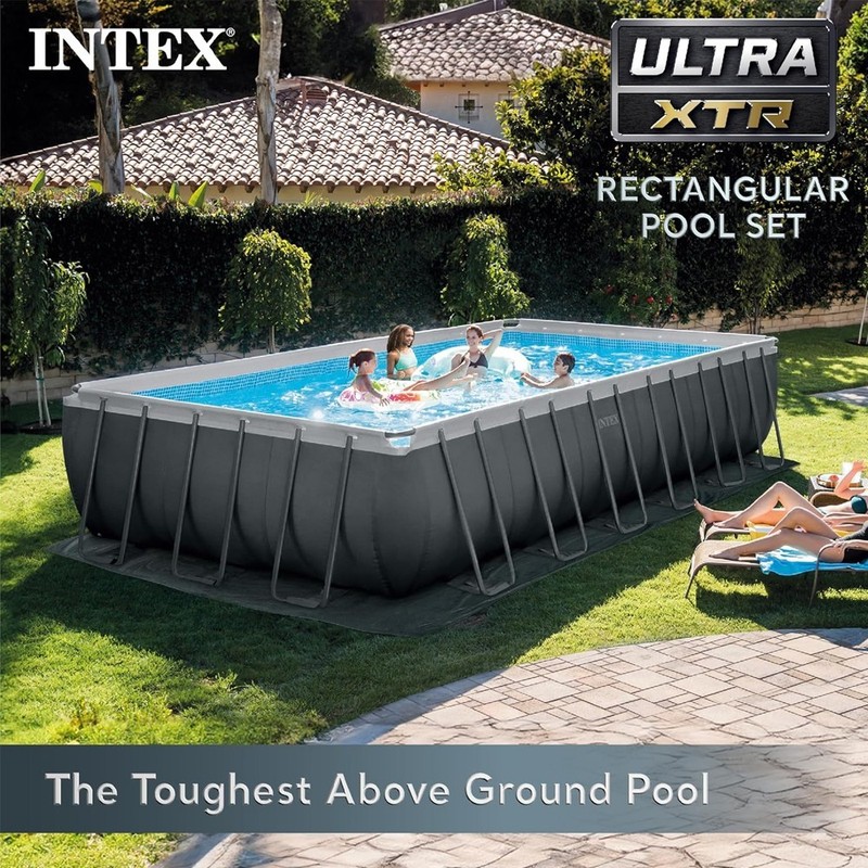 Intex 12' x 24' Rectangular Ultra XTR Frame Pool w/ Salt Water System - 52" Wall gallery