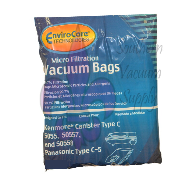9 Vacuum Cleaner Bags for Sears Kenmore 5055 50557 50558 Panasonic C-5 C5 C Q gallery