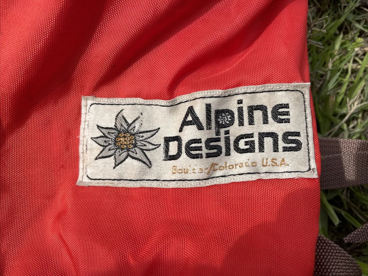 VTG ALPINE DESIGNS Backpack Boulder Colorado - RED - Day Pack * Read Description 2