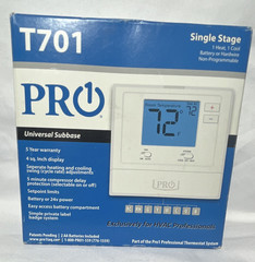 Pro1 T701 Digital Non-Programmable Single Stage Heat/Cool/Off Thermostat 24V