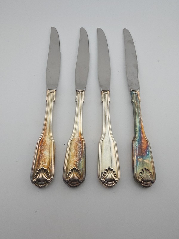 Oneida Classic Shell Stainless Flatware Dinner Knives Set Of 4 gallery