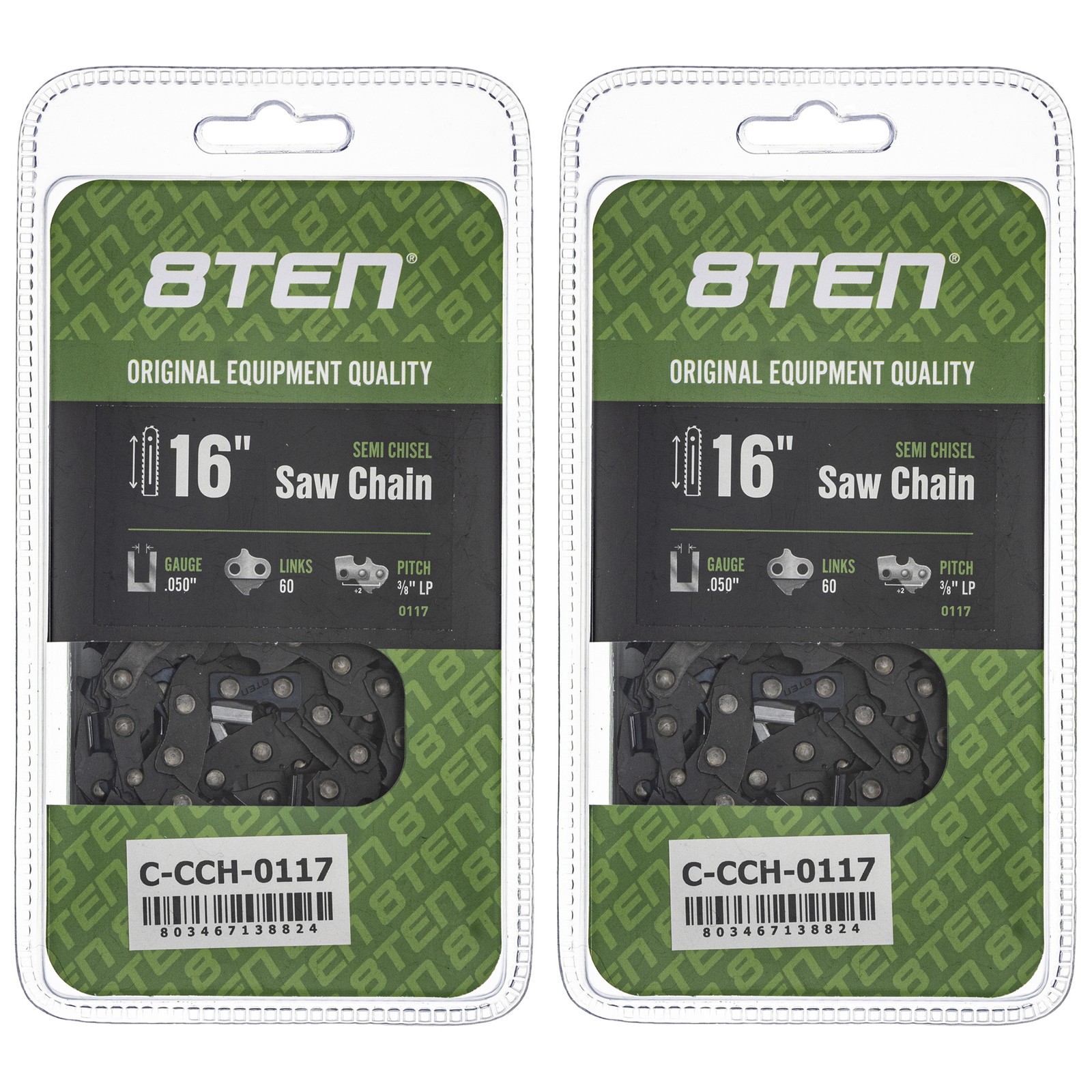 Chainsaw Chain 16 Inch .050 3/8 LP 60DL for WEN Lumberjack S60 4016 2-Pack gallery