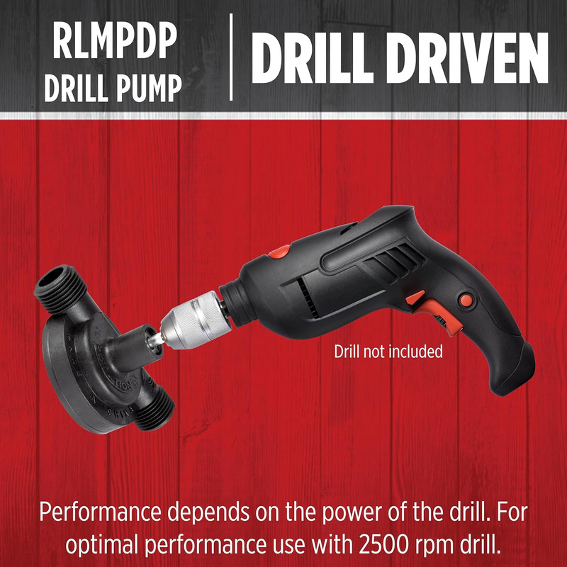 RLMPDP, 154 GPH Drill Powered Transfer Pump, Black, 14942013 gallery