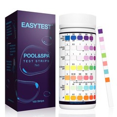 EASYTEST 7-Way Pool Test Strips, 150 Strips Water ^ 7 in 1 ^