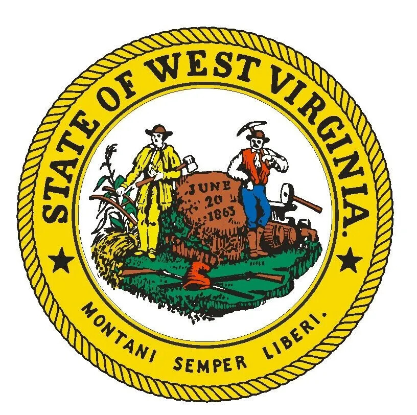West Virginia State Seal Sticker Decal R563 gallery