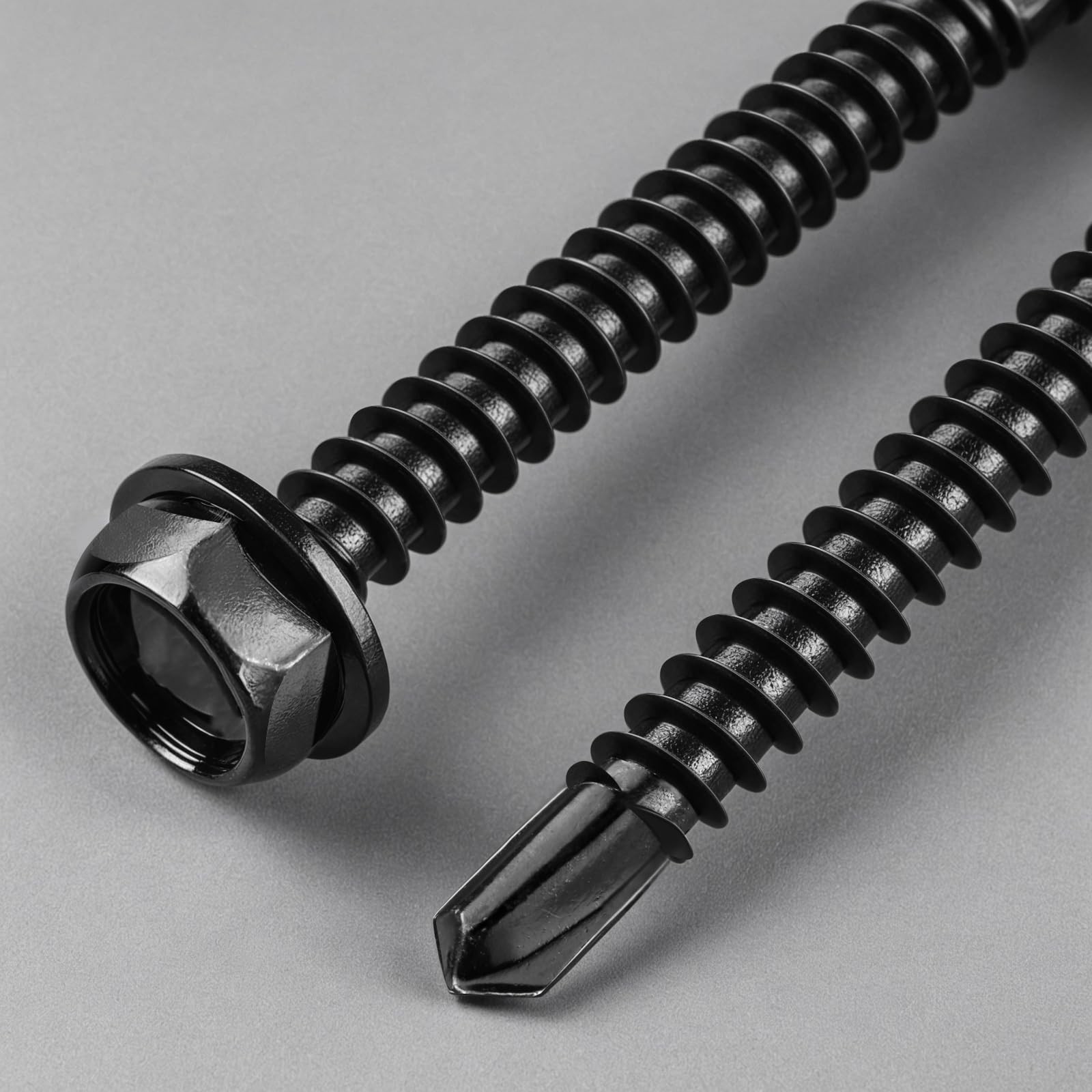 BNUOK #8 x 1/2 Inch Self Drilling Screws, #8x1/2", Black 0.5lb Per Box gallery