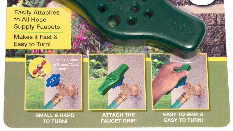 Faucet Grip Handle Attachment For Easy Turning Hose Water On Off Outdoor 2-PACK gallery