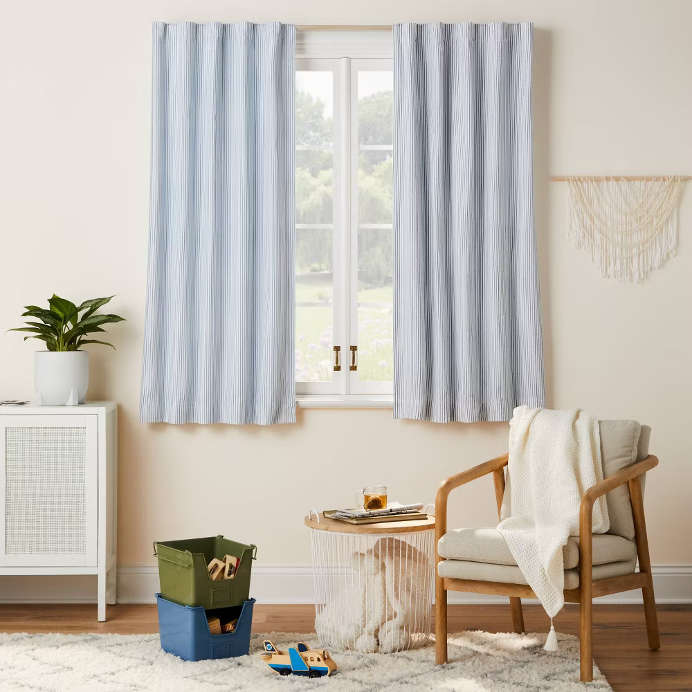 Blackout Irregular Mini Striped Kids' Panel - Pillowfort gallery