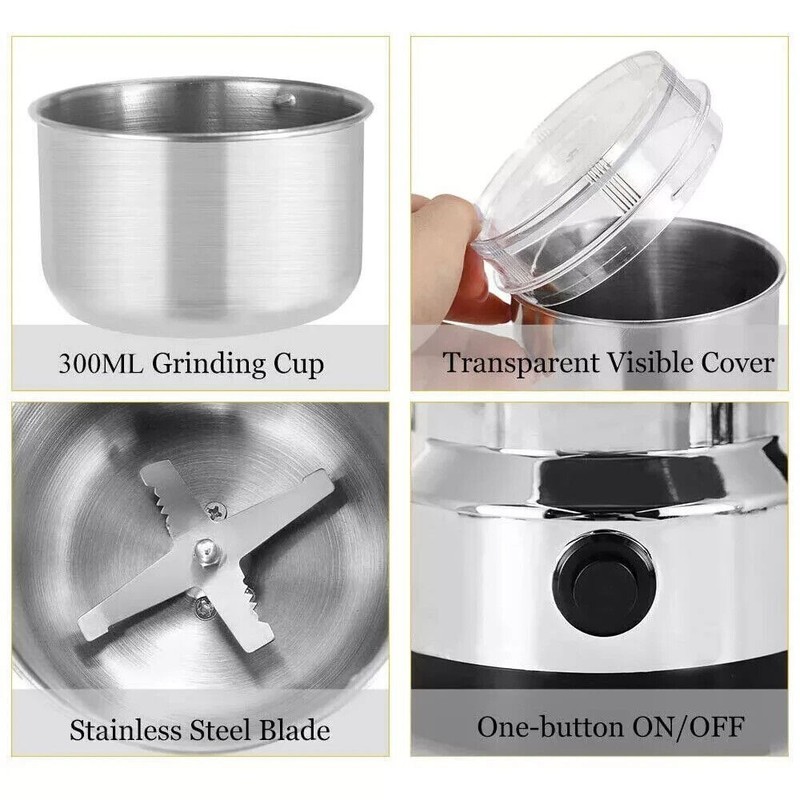 NEW Electric Coffee Bean Grinder Nut Seed Herb Grind Spice Crusher Mill Blender gallery