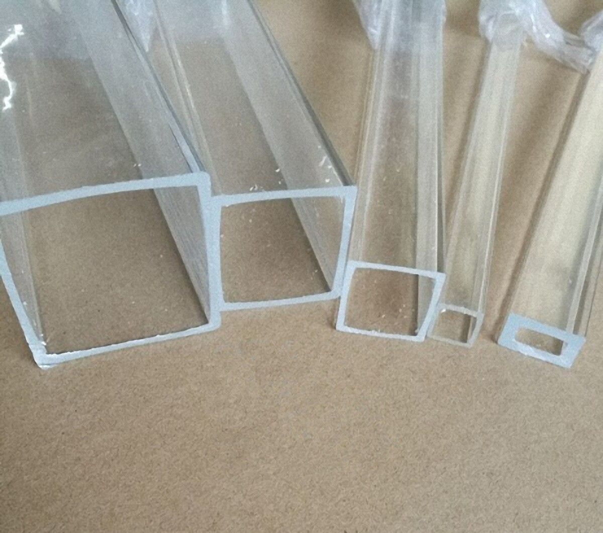 SELECT 10 - 120MM SQUARE CLEAR ACRYLIC PLEXIGLASS LUCITE PLASTIC TUBE 500MM LONG gallery