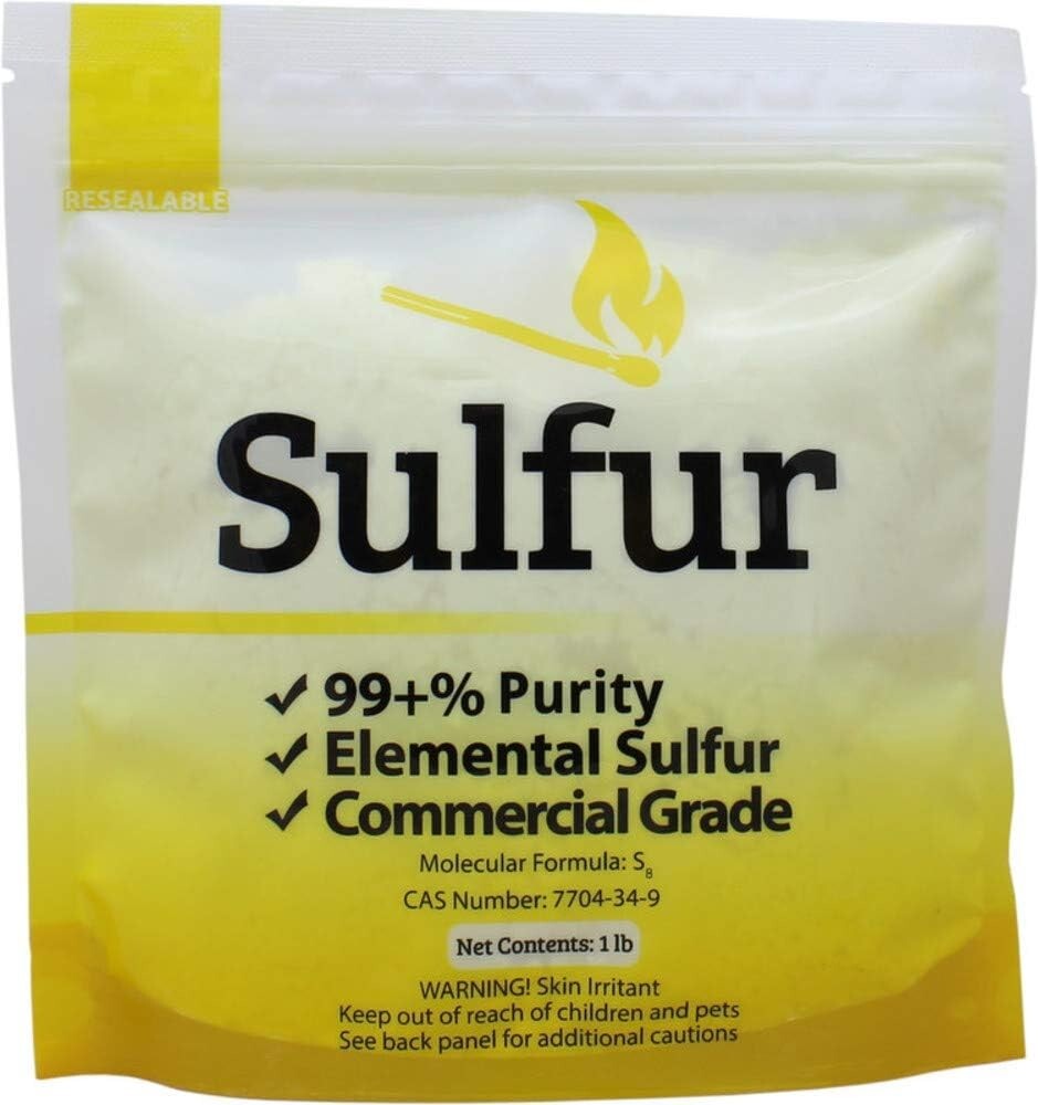 Duda Energy 1 lb Yellow Sulfur Powder Fertilizer, Commercial Grade, Elemental gallery