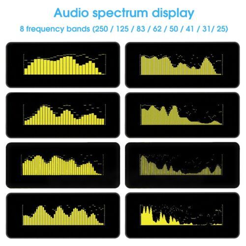OLED Sound Level Meter Display Audio Spectrum Digital Analyzer For Home gallery