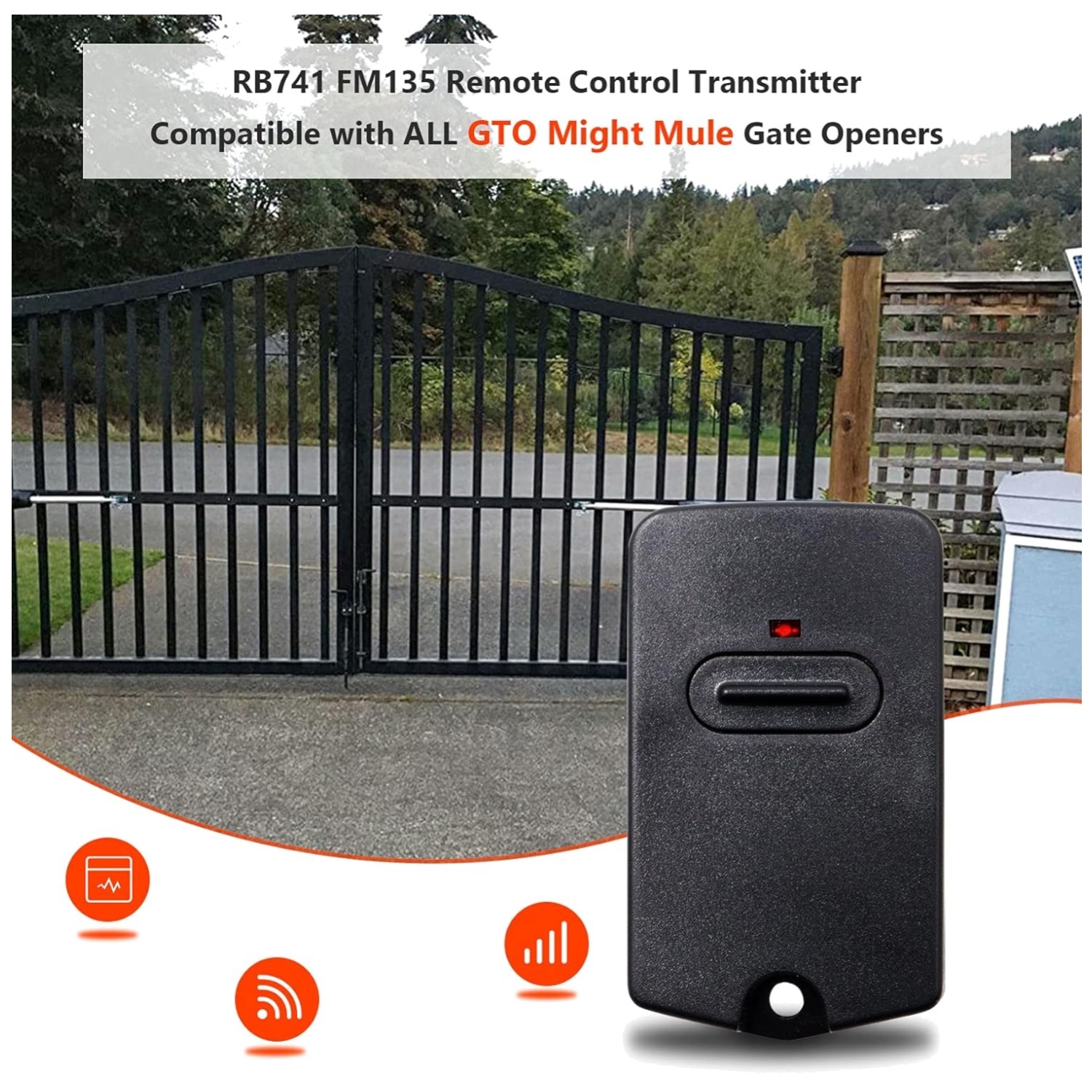 RB741 Mighty Mule Gate Opener Remote 2-Pack gallery