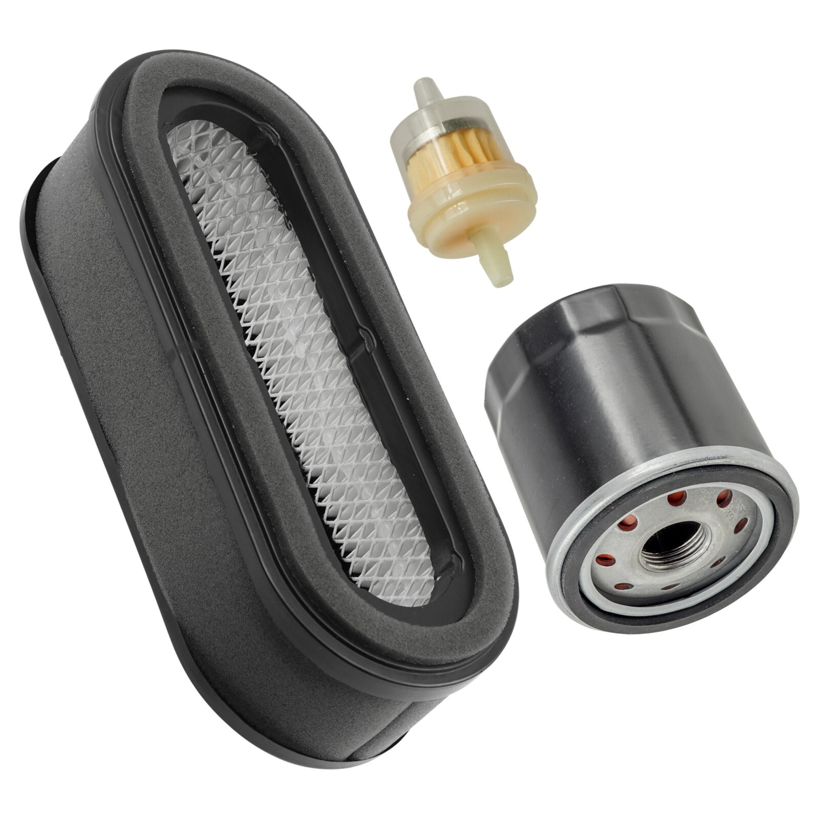 Caltric Air Filter Oil Filter & Fuel Filter Kit for John Deere 345 425 F710 gallery