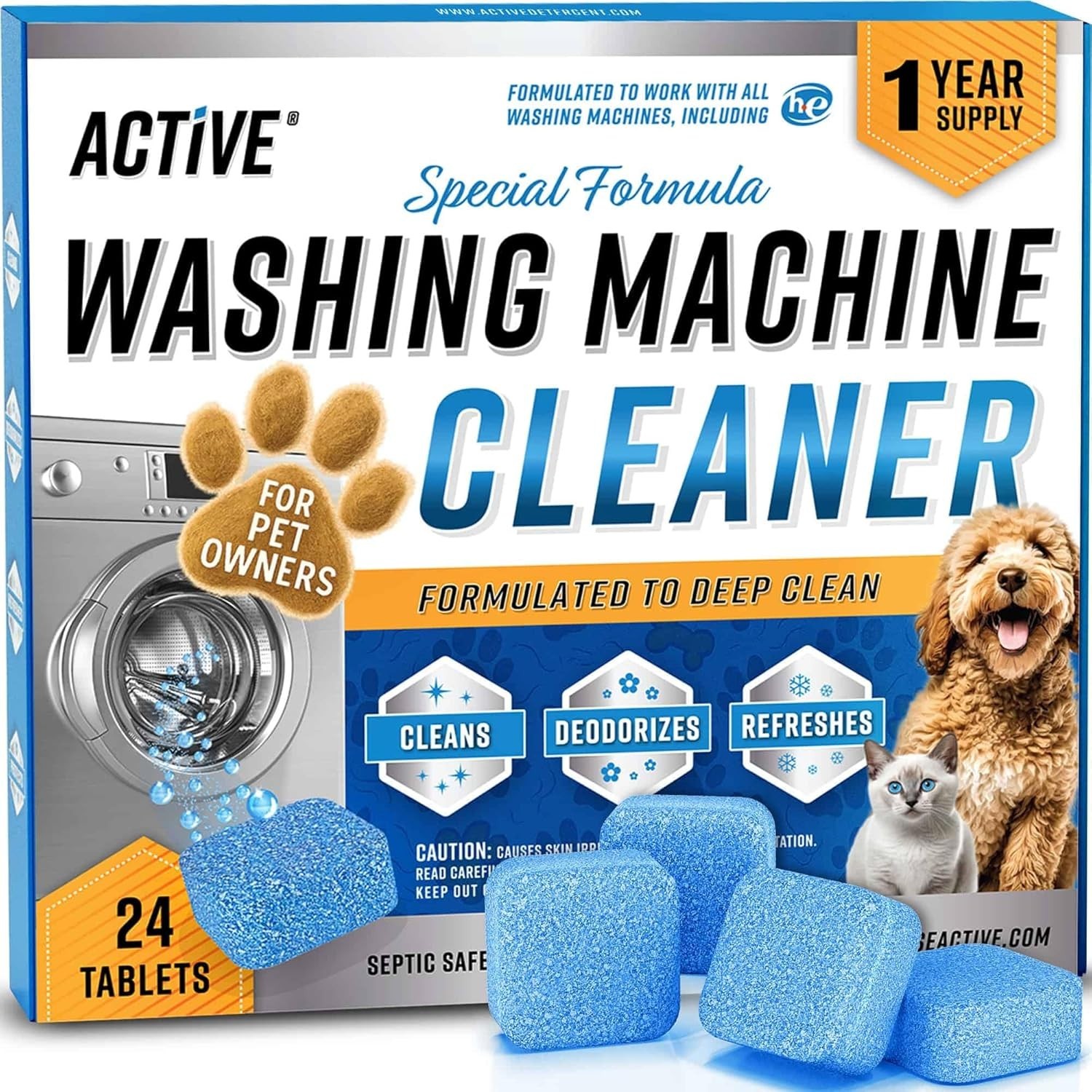 Washing Machine Cleaner for Pet Owners Enzymatic Deep Clean Descaler for Cat & gallery