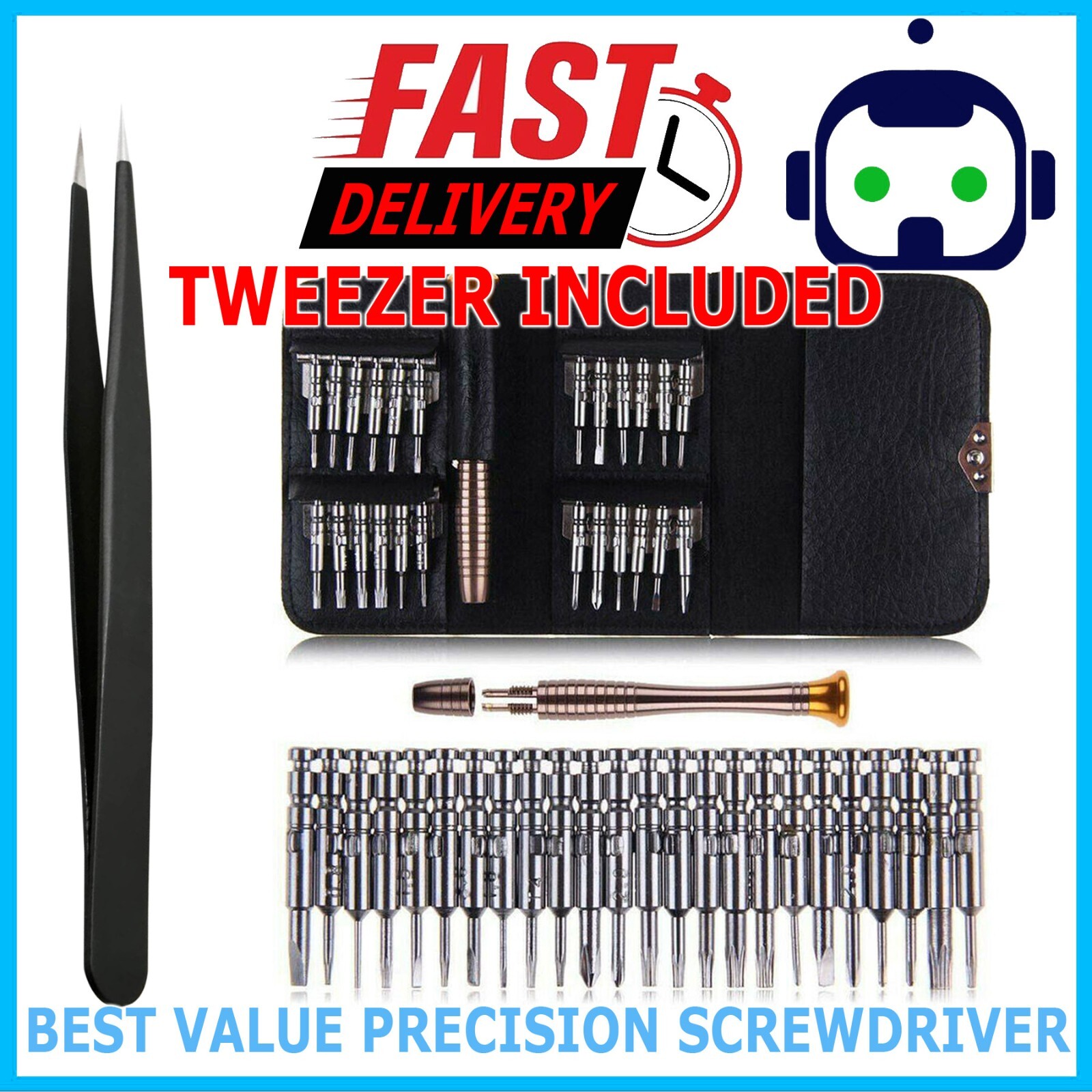 26 in 1 Small Mini Repair Precision Screwdriver Torx Tool Kit Set Phones Fix US gallery