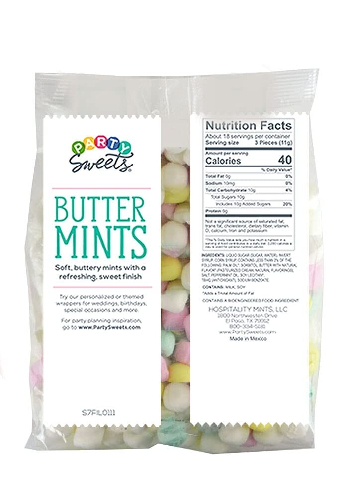 Assorted Pastel Buttermints, 14 Ounce, Appx. 100 pieces from Hospitality Mints gallery