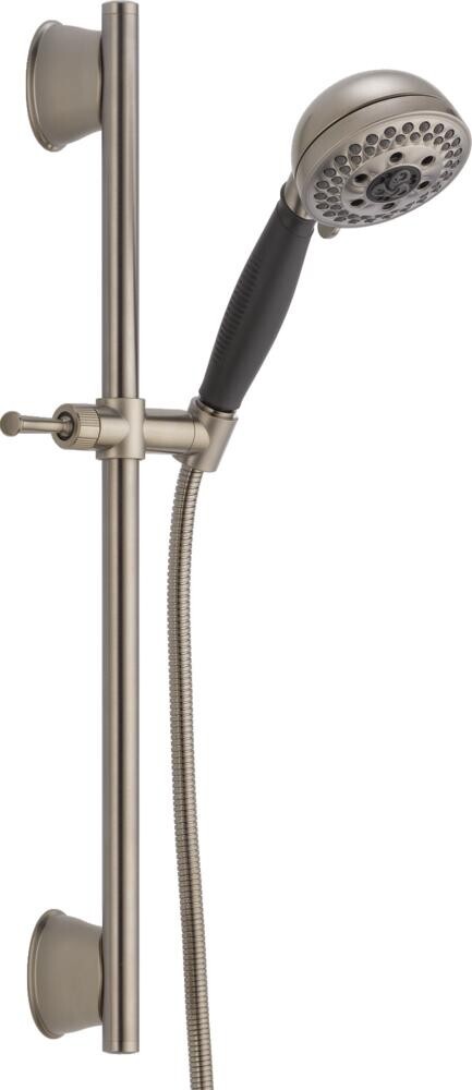 Delta H2OKinetic 5-Setting Slide Bar Hand Shower Stainless-Certified Refurbished gallery