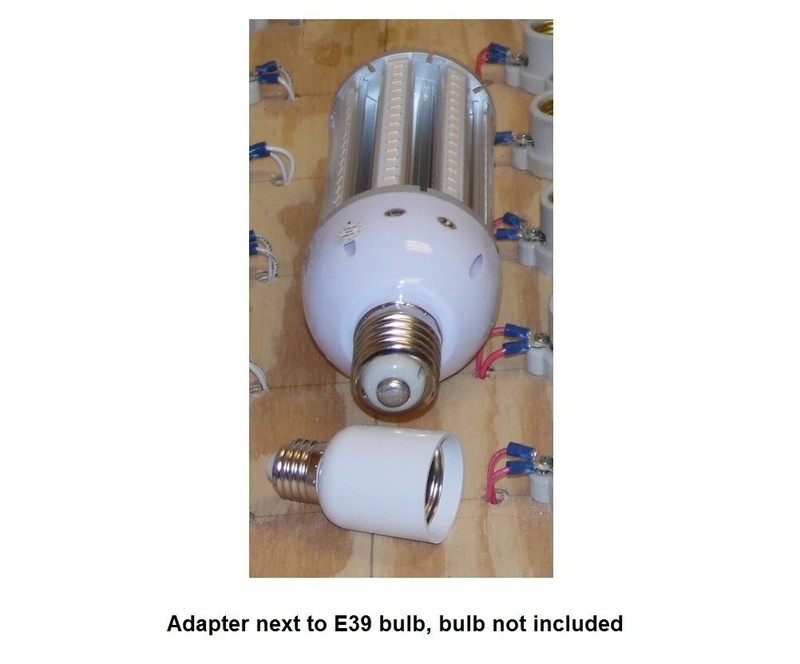 2-Pieces E26 to E39 Medium Screw to Mogul Base Lamp Adapter Converter gallery