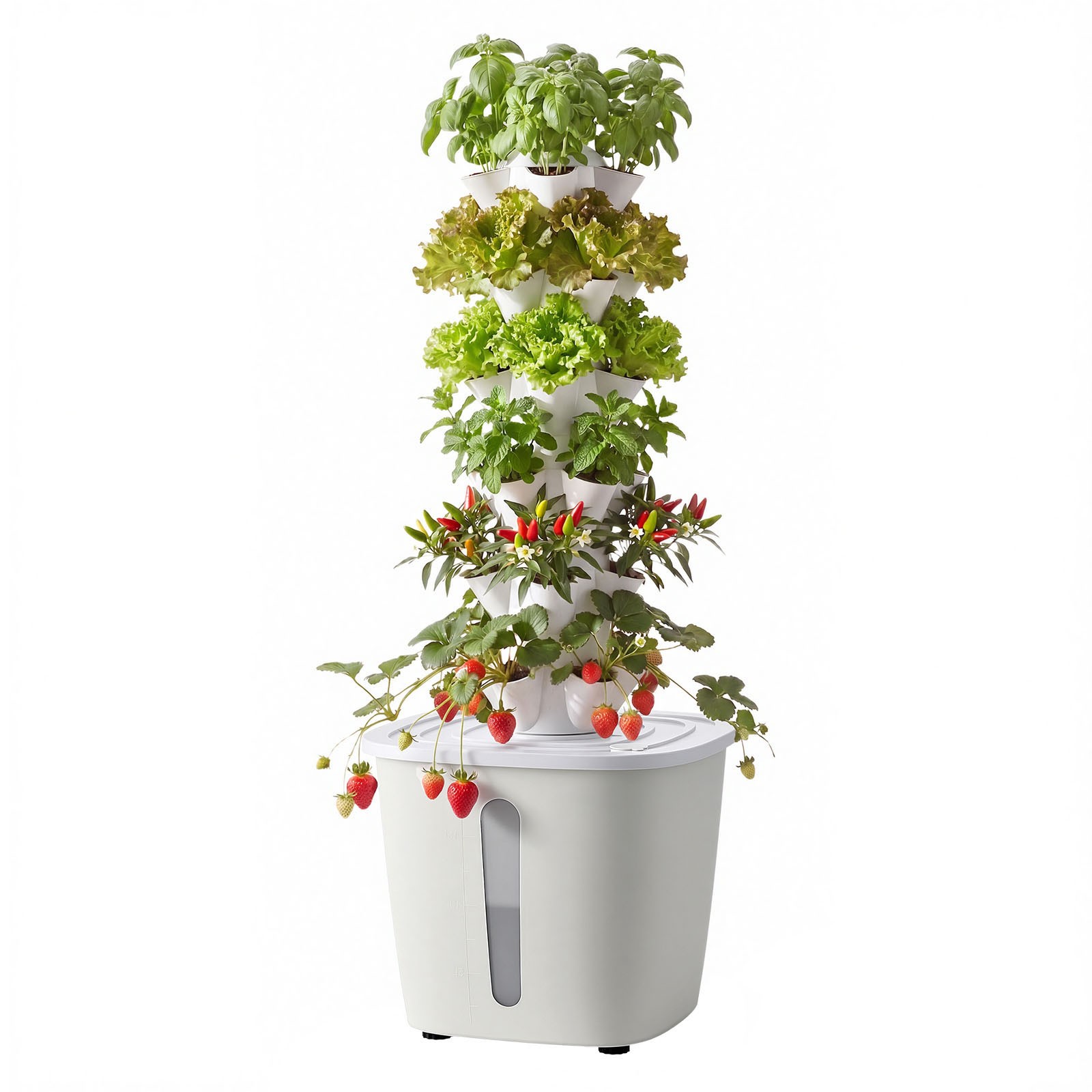 Uimoso Hydroponic Vertical Garden System with 30 Pods and App Integration gallery