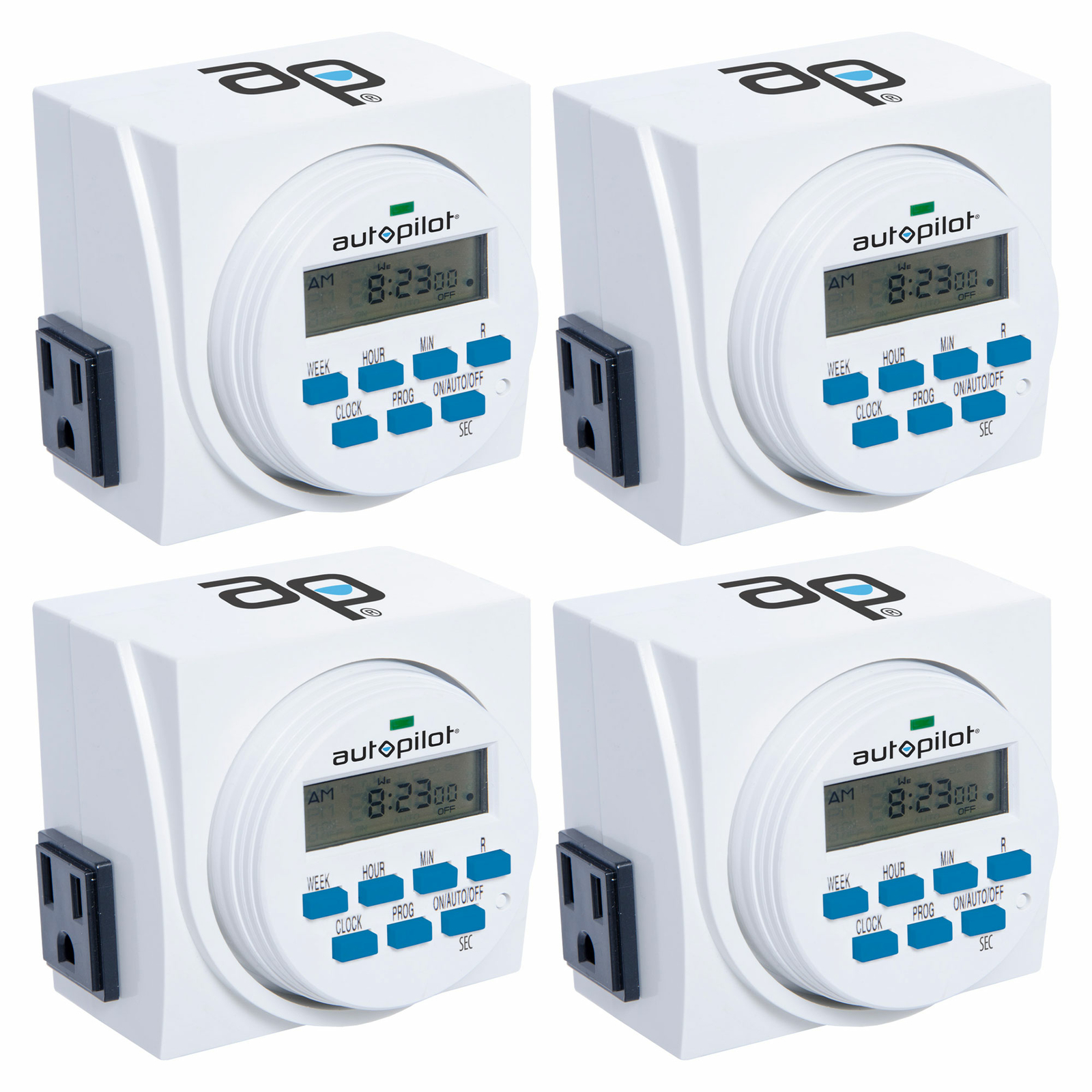 HYDROFARM 7 Day Dual Outlet Digital Programmable Timer Controllers, (4 Pack) gallery