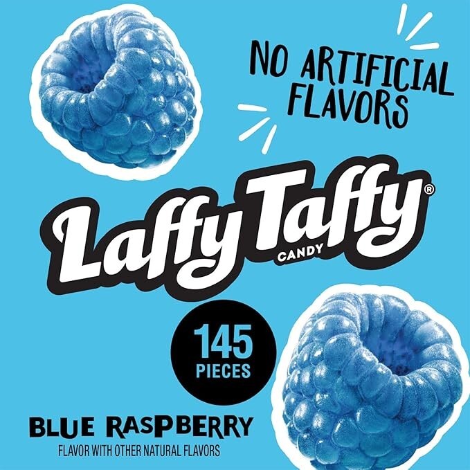 Laffy Taffy Candy Blue Raspberry Flavored Individually Wrapped Candy 145 Pieces gallery