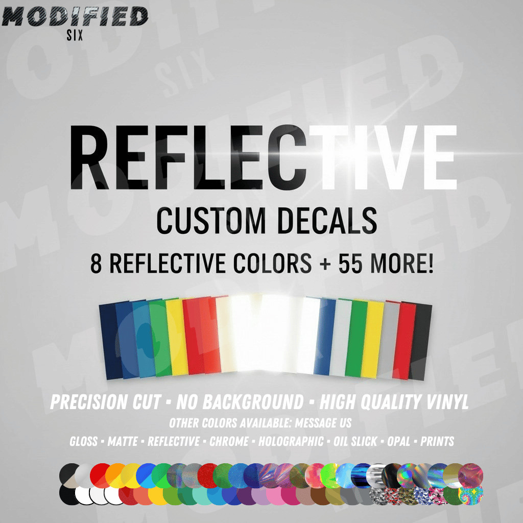 Custom Reflective Vinyl Lettering Decal Sticker Car Van Truck Trailer Window gallery