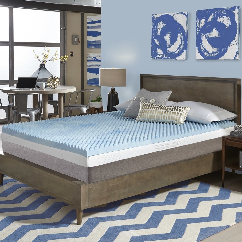 Comforpedic Loft from Beautyrest 3-inch Sculpted Gel Memory Foam Mattress Topper gallery