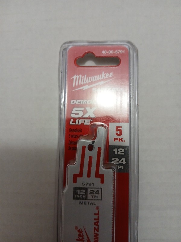 Milwaukee Type Double Duty Straight Back Length 12 in 24TPI METAL gallery