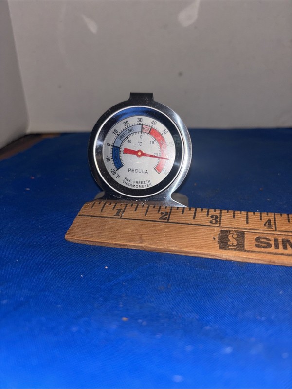 Pecula Refrigerator Thermometer -30-30°C/-20-80°F Classic Fridge 3" Dial gallery