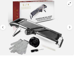 Gramercy Kitchen Co. Adjustable Stainless Steel Mandoline Food Slicer – Comes