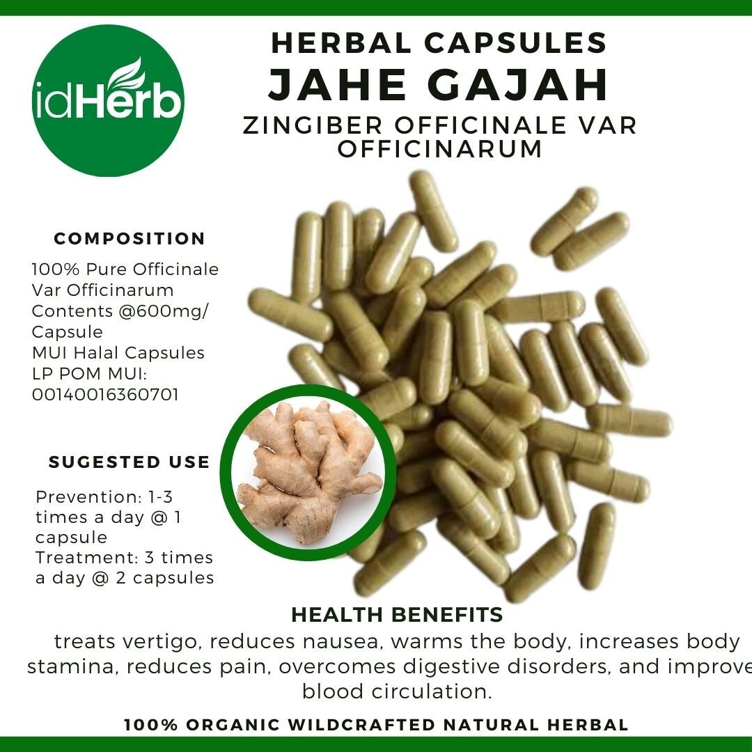 Capsules Zingiber Officinale Var Officinarum Natural herbal Organic 100% Herbs gallery