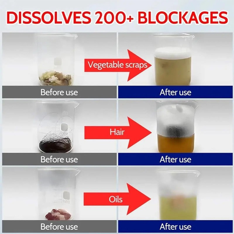 Sink & Drain Cleaner Powerful Pipeline Dredging Agent Agent Unblocker 350g gallery