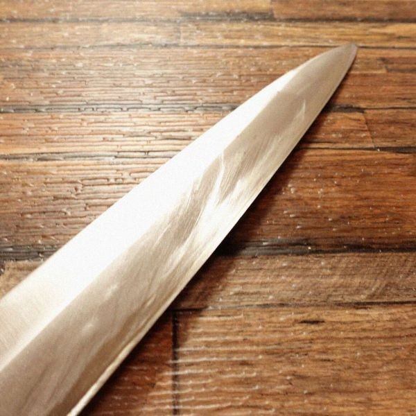 Yanagiba Knife Sharpened Buffalo Handle Sashimi Japan Used 335mm gallery