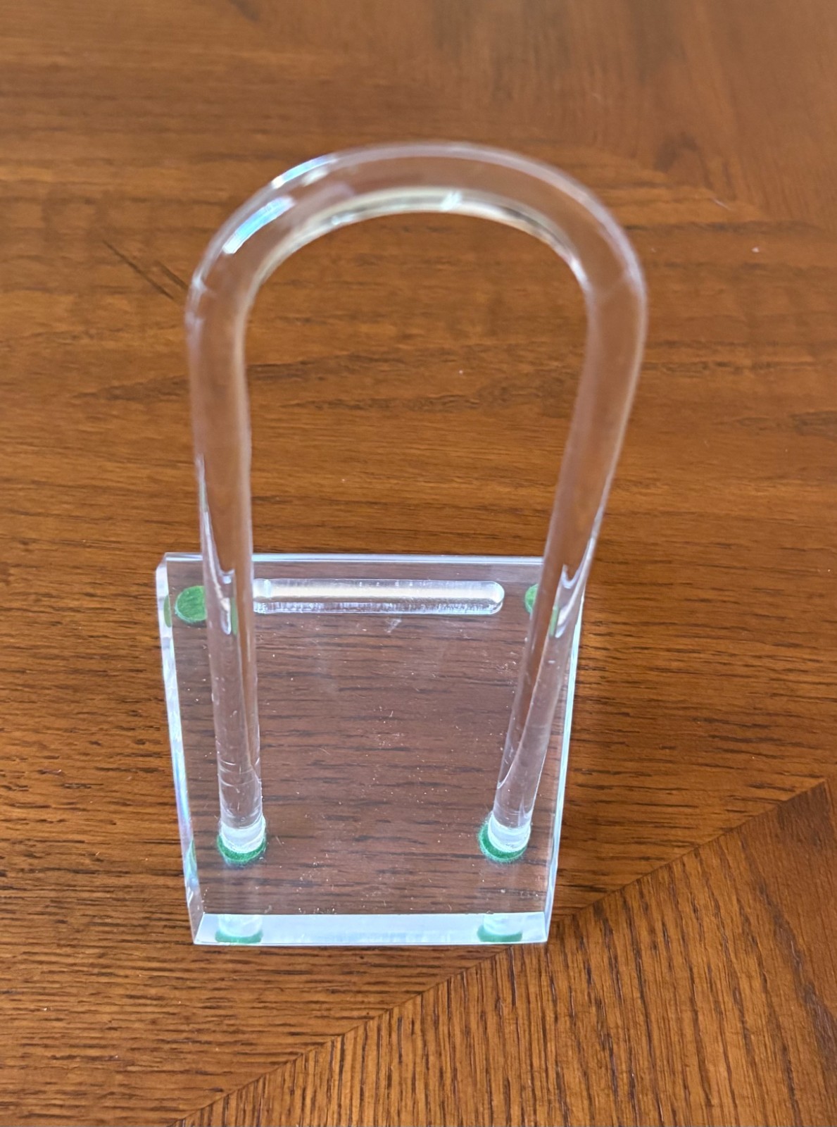 Plate Display Stand Medium Size 7"H Clear Lucite Holds up to 7 1/2" Plate gallery
