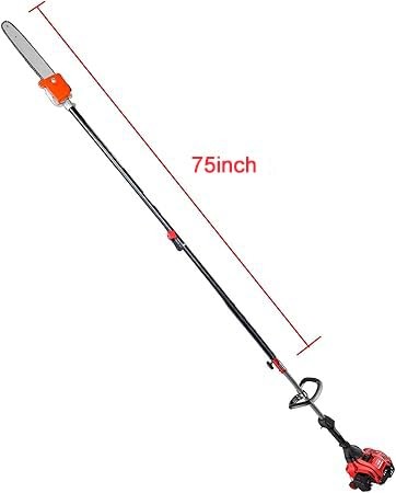 Gabasinover 75 Inch Pole Saw Attachment And Extension Pole Attachment gallery