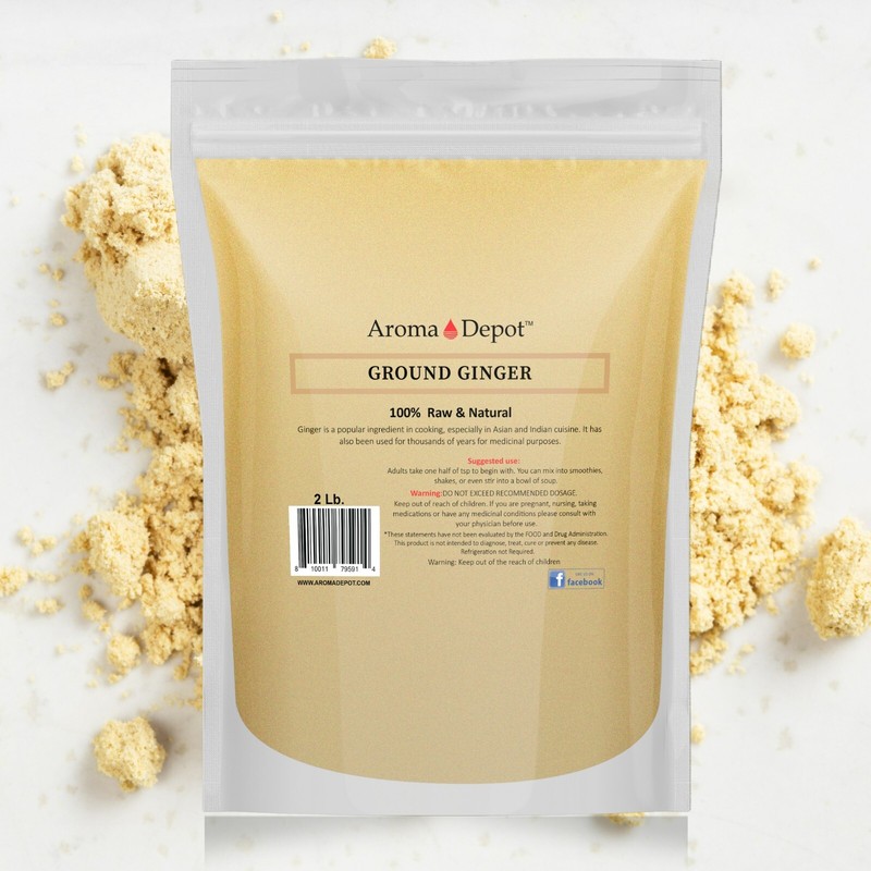 2lb Ground Ginger Root Powder Natural Premium Raw Zingiber Officinale Jengibre gallery