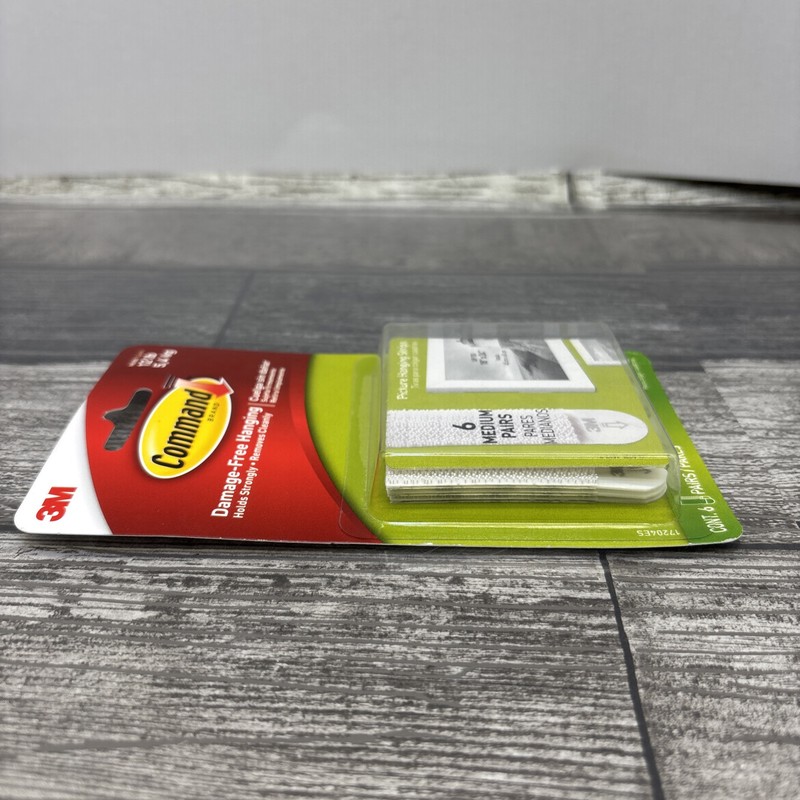 3M Command Medium Picture Hanging Strips, 6 Pack Of 2 Pairs, 12 Lb Hold {56} gallery