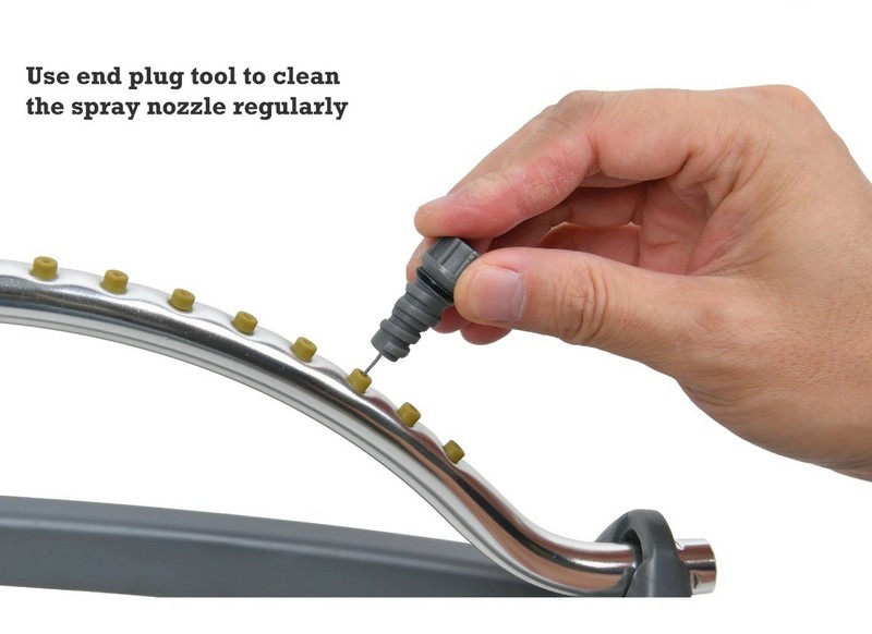 EXPERT GARDENER 2,600 sq ft Oscillating Sprinkler Adjustable Flow Yellow gallery