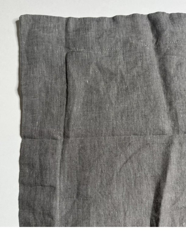 Restoration Hardware Stonewashed Belgian Flax Linen KING LOUNGER Sham Graphite gallery